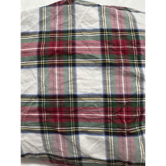 Pottery Barn Plaid King Fitted Bed Sheet Cotton - Picture 2 of 6